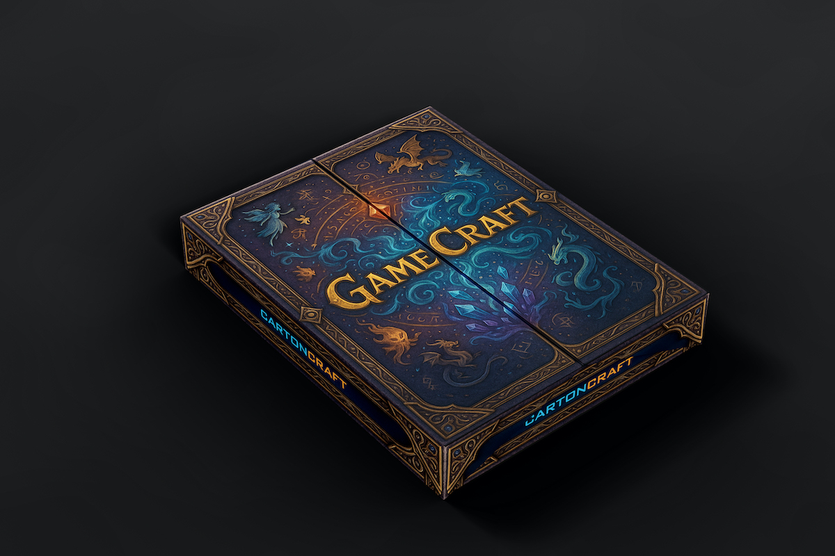 CartonCraft Split Box for Board Game Closed
