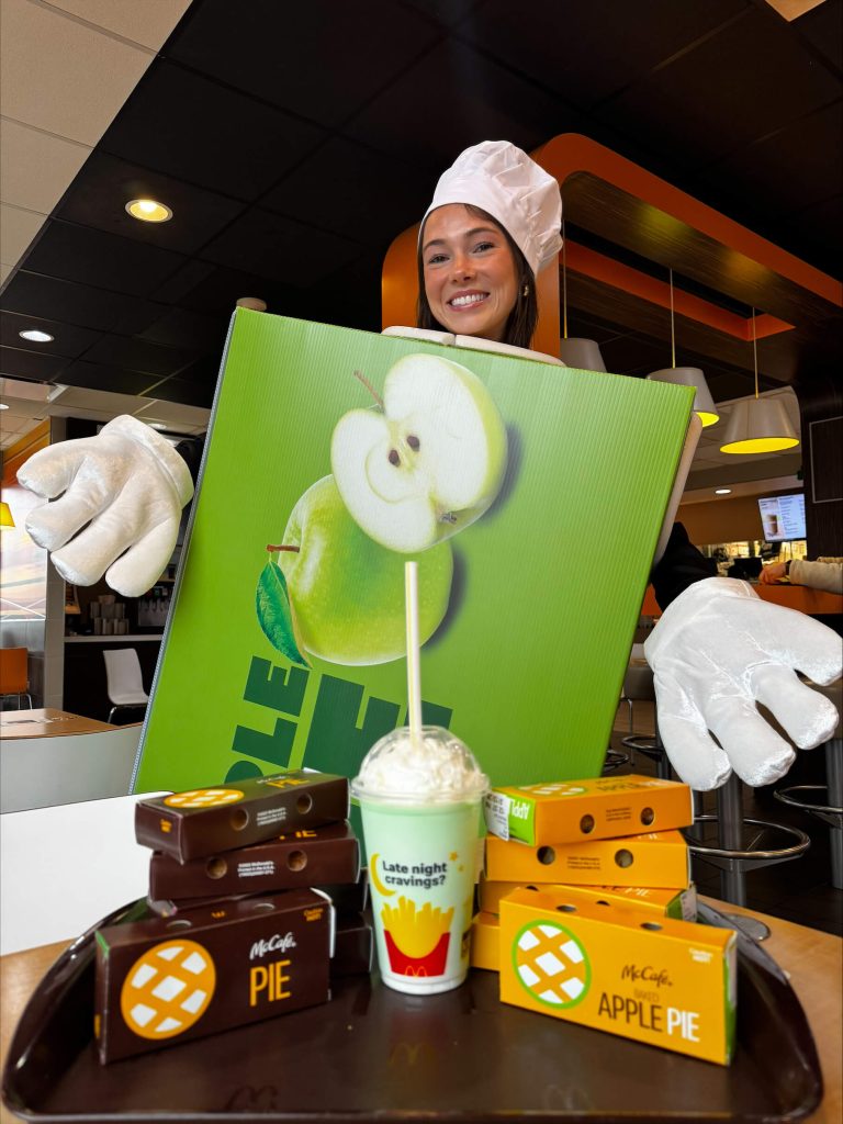 CartonCraft Pi Day apple pie delivery at Ronald McDonald House